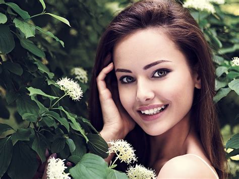 Hd Wallpaper Smiling Model Women Wallpaper Flare