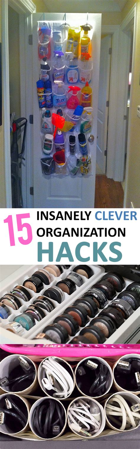 15 Insanely Clever Organization Hacks