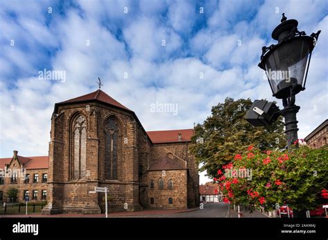 Germany North Rhine Westphalia Minden Town High Resolution Stock