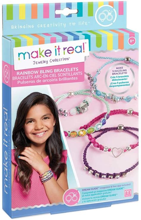 Make It Real Rainbow Bling Bracelets Diy Bead And Knot Bracelet