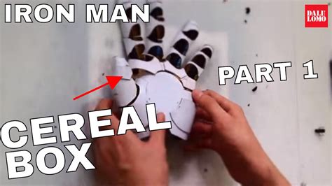 How to make an iron man repulsor glove! #89: Iron Man Hand Part 1 - Cereal Box (free PDF ...