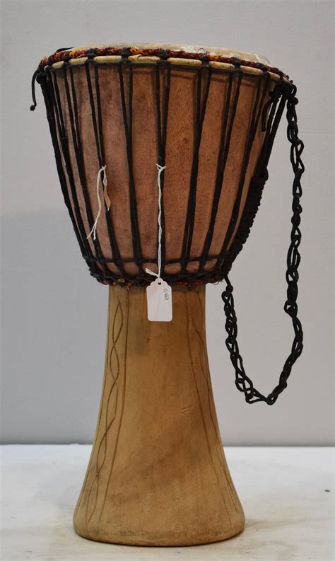 African Drum Djembe Wood West Africa Handmade Musical Vintage Community