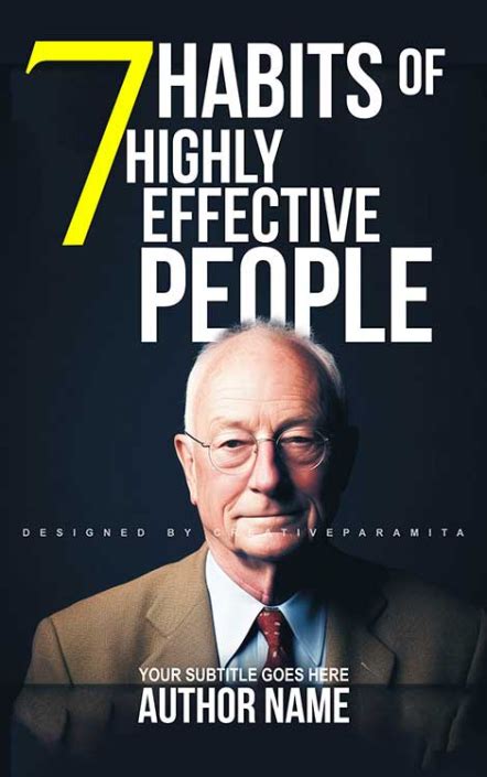7 Habits Of Highly Effective People Premade Book Cover
