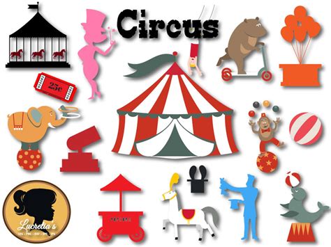 Circus Silhouette Svg Circus Design Carnival Svg Circus Etsy