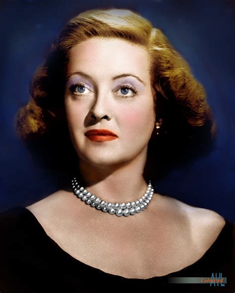 Colors For A Bygone Era Bette Davies Colorized Photo 1954
