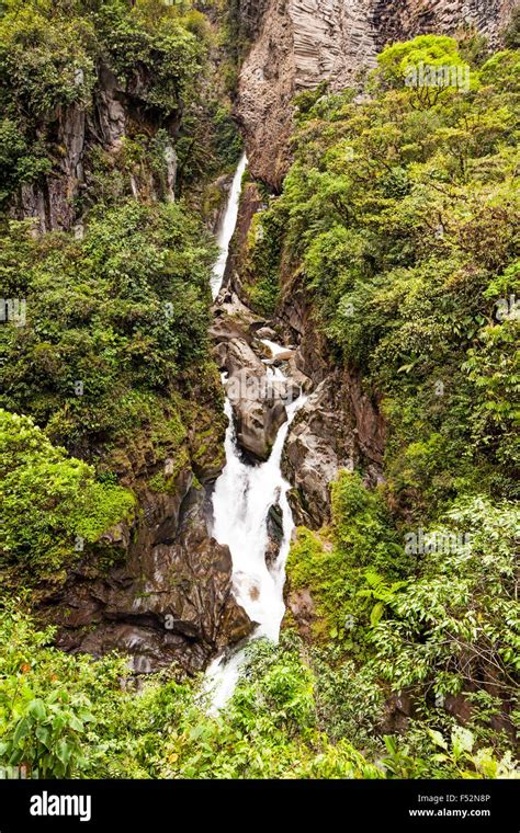 Pailon Del Diablo Waterfall On Pastaza River In Ecuador Stock Photo Alamy