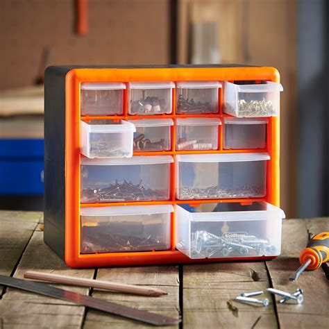 vonhaus 12 multi drawer organiser nail bolt screw craft bits storage cabinet ebay