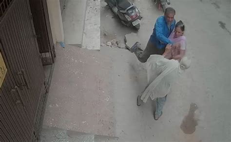 Delhi Woman Dies Allegedly After Being Slapped By Son Cctv Shows Assault