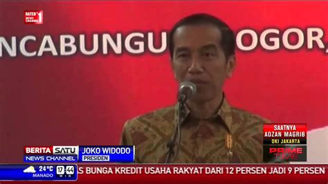 Presiden Jokowi Meresmikan Pelepasan Satelit Lapan A 2 Youtube