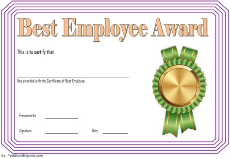 Best Employee Certificate Template 10 Gorgeous Designs Free