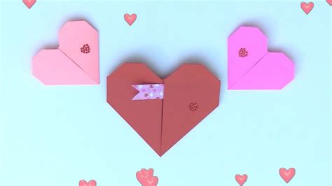 Valentine Origami Heart Easy Craft For Kids And Adults Youtube