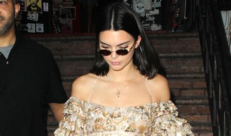 Kendall Jenner Wears Cute Ruffled Dress While Out With Kim Kardashian Kendall Jenner Kim