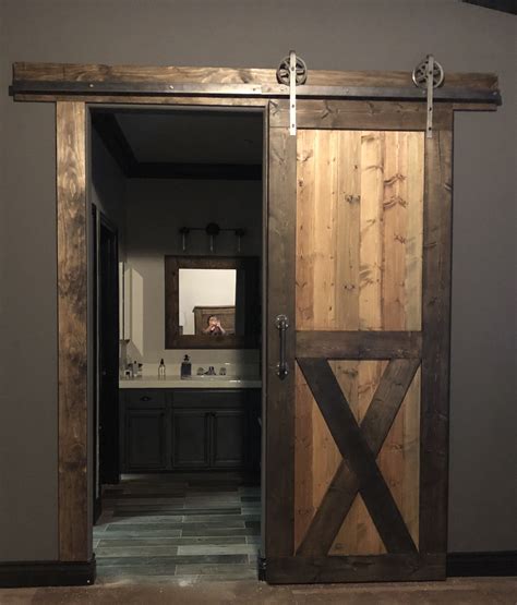 Finally! We finally installed our Barn Door and we love it!! | Barn door, Home, House