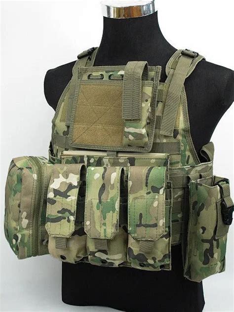 Fsbe Lbv Load Bearing Molle Assault Vest Multi Camo Hiking Vests