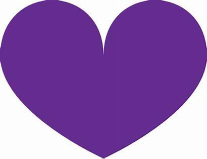 Purple Heart Clip Clipart Hearts Shape Cliparts
