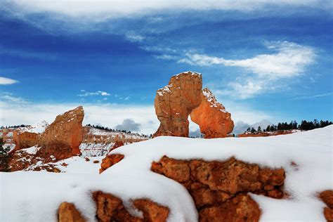 Snow Bryce Canyon National Park Utah Photograph By Bruce Beck Fine