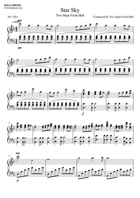 Two Steps From Hell Star Sky Sheet Music Pdf Free Score Download ★
