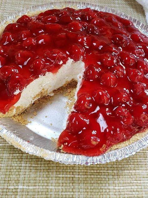 No Bake Cherry Cheesecake Is A Delicious Light And Creamy
