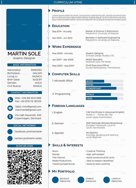 A us cv is used mostly in academia and government. Best Professional Curriculum Vitae Samples | Letters ...