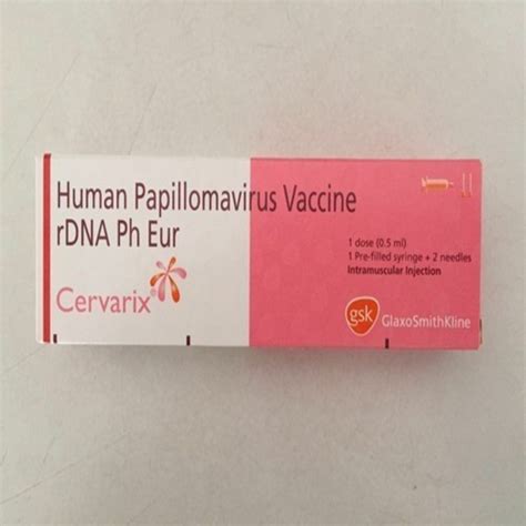 Cervarix Gsk Human Papillomavirus Vaccine Prescription At Rs 6598 Piece In Nagpur