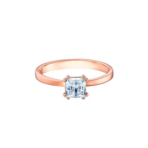 Anillo Swarovski Attract Rose Talle 58