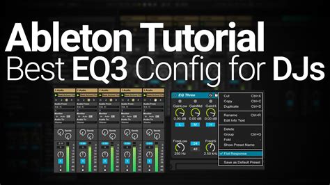 Ableton Tutorial Best Eq3 Configuration For Djs Youtube