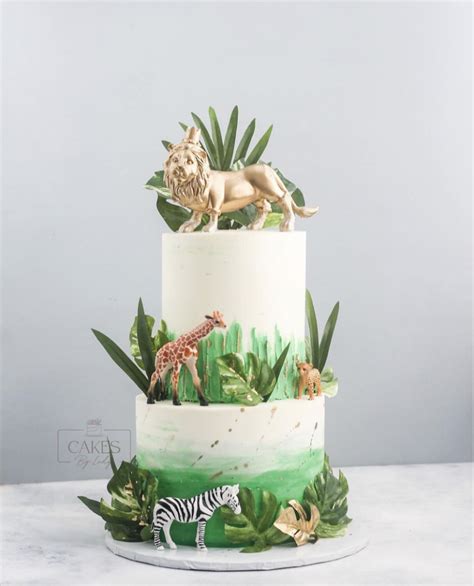 21 Gorgeous Jungle Theme Baby Shower Cakes To Inspire You