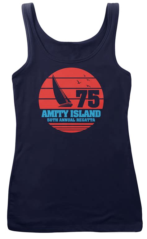 Jaws Inspired Amity Island T Shirt Bathroomwall