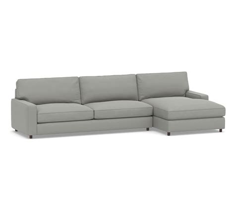 Pb Comfort Square Arm Upholstered Left Arm Sofa With Double Chaise