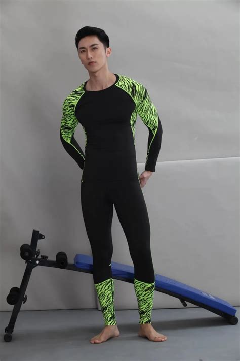 new men pro conpress long johns fitness winter quick dry gymming male spring autumn sporting