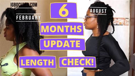 6 Months Hair Growth Challenge Update Length Check Youtube
