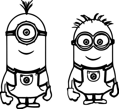 Mattel minions otto talking action figure. Minion Outline Drawing at PaintingValley.com | Explore ...