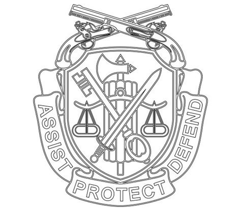 Us Army Military Police Regimental Crest Vector Files Dxf Eps Etsy