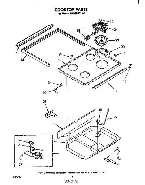 Whirlpool Electric Stove Top Parts List