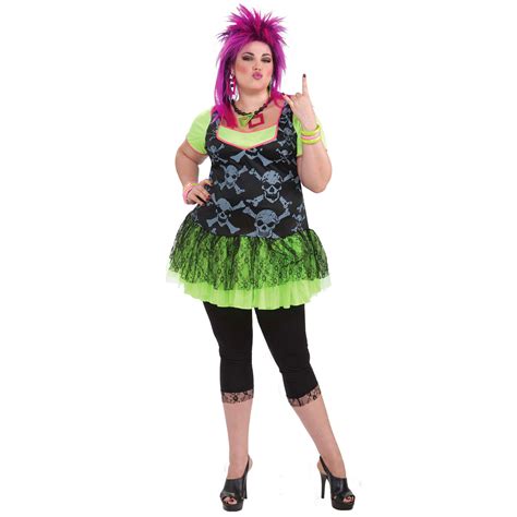 80s Punk Lady Plus Size Costume