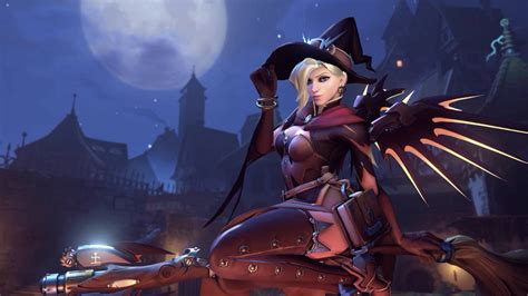 Overwatch Mercy Witch Skin Animated Wallpaper 1440