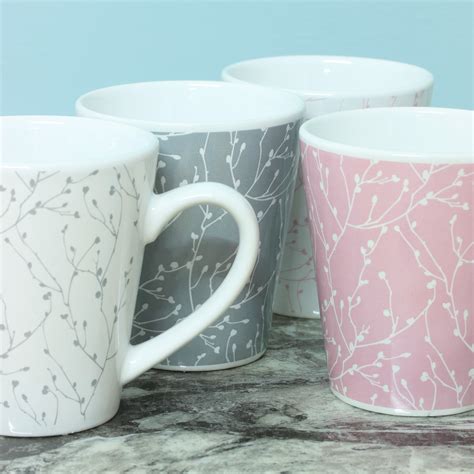New Fine China Porcelain Tea Coffee Mug Set Espresso Cups Cocoa Hot