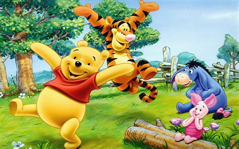 Tigger is an energetic, anthropomorphic stuffed tiger belonging to christopher robin who first appeared in disney's 1968 short film, winnie the pooh and the blustery day. Cartoon Tigger Piglet And Winnie The Pooh Happy And Cheerful Friends Wallpapers Hd 1920x1200 ...