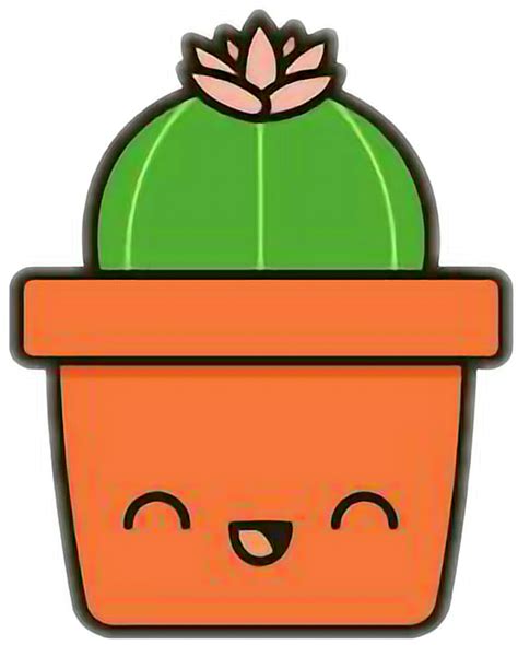 Cactus Kawaii Transparent And Png Clipart Free Download Cute Cactus