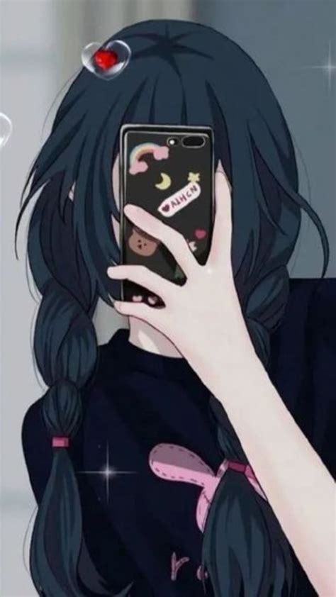 Anime Aesthetic Mirror Selfie Animated Hd Phone Wallpaper Peakpx