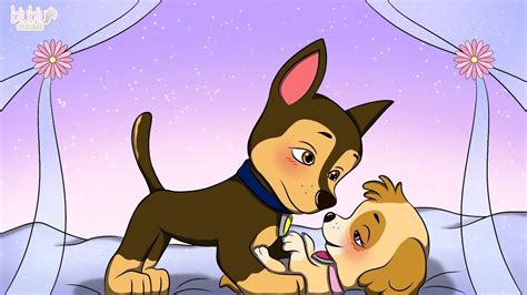 Chase X Skye Faded Honeymoon Song Happy Moment 💖 Paw Patrol Coloring