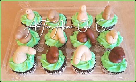 Fondant Naughty Penis Cupcake Toppers Valentine T Lover Etsy