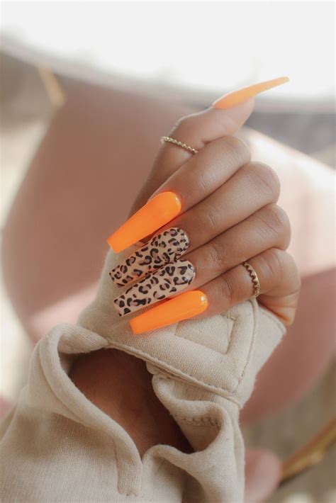 DIY Press On Nails : Neon and Cheetah Print | Cheetah print nails, Press on nails, Cheetah nails
