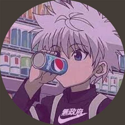 Killua Drinking Pepsi From The Anime Hunterxhunter Manhwa Killua