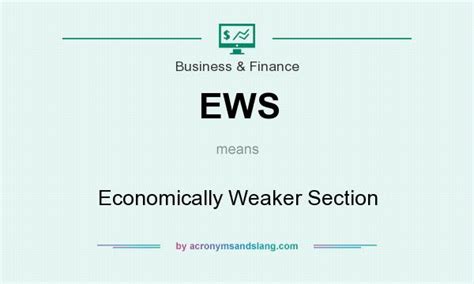 Ews Economically Weaker Section In Business And Finance By