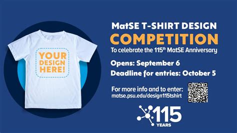 T Shirt Competition For 115th Anniversary Of Matse Penn State