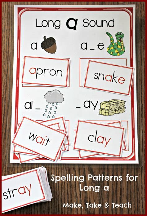 Teaching Long Vowel Spelling Patterns Make Take And Teach