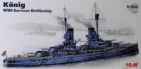 Konig Wwi German Battleship 1350 Icm