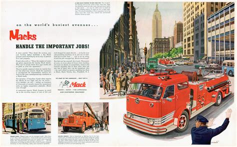 Transpress Nz Mack Truck And Bus Advert 1950s