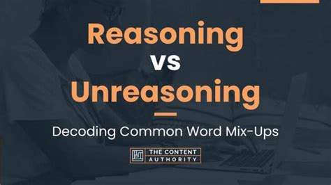 Reasoning Vs Unreasoning Decoding Common Word Mix Ups